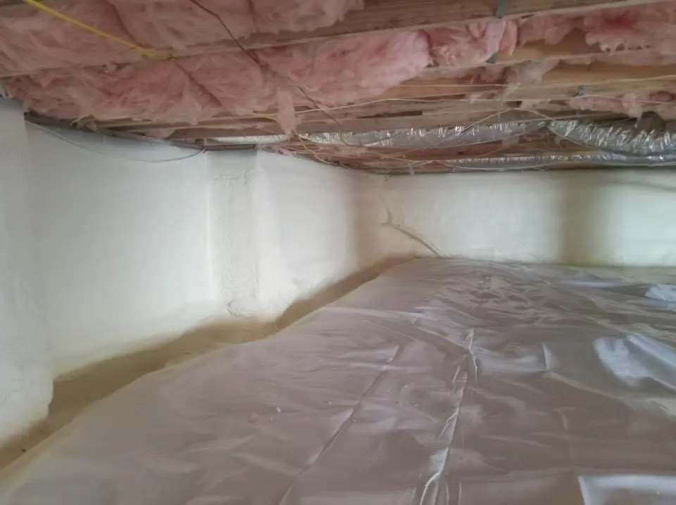 Crawl space encapsulation with closed-cell spray foam for Metal Roof Coating in Fruitland